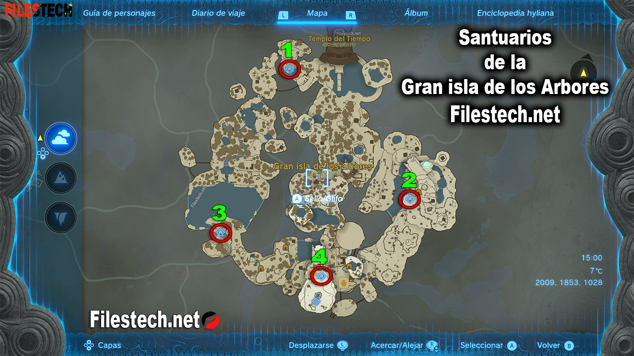 Santuarios de la Gran isla de los Albores - Zelda Tears of the Kingdom