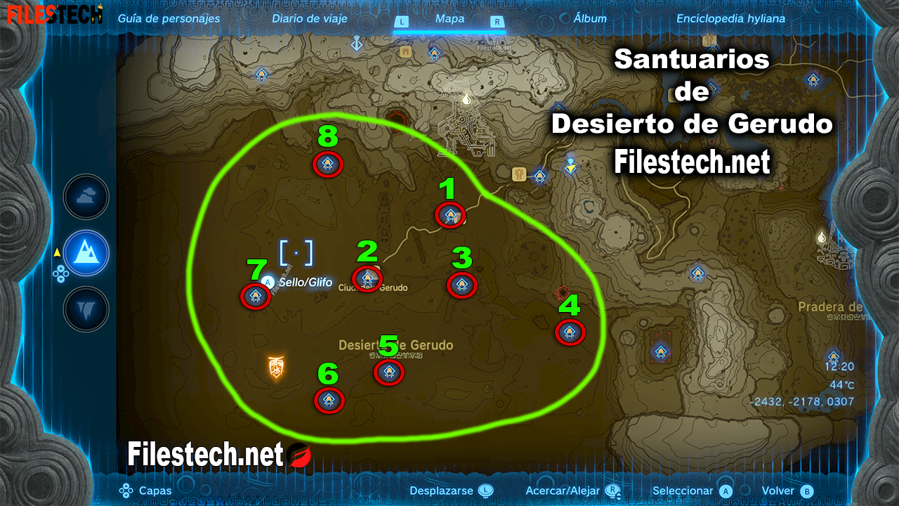 Santuarios del Desierto de Gerudo - Zelda Tears of the Kingdom